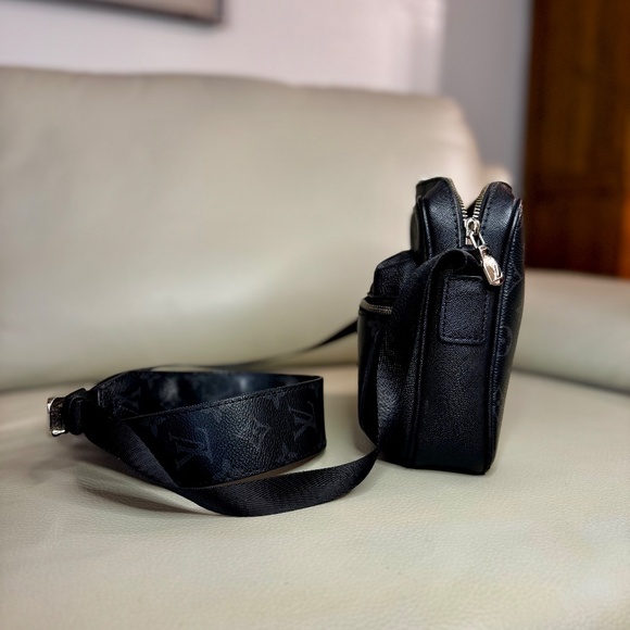 Black Monogram Crossbody Bag - Picture 5 of 5